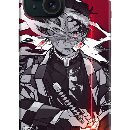 Demon Slayer iPhone 15 Plus Hard Case Back Cover by Casekaro