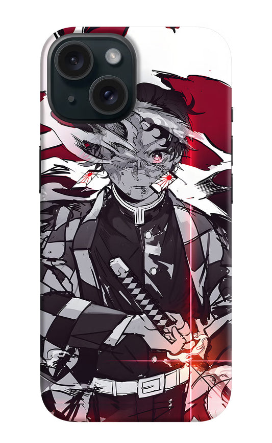 Demon Slayer iPhone 15 Plus Hard Case Back Cover by Casekaro