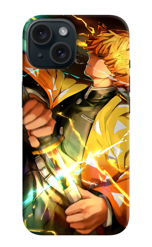 Demon Slayer iPhone 15 Plus Hard Case Back Cover by Casekaro