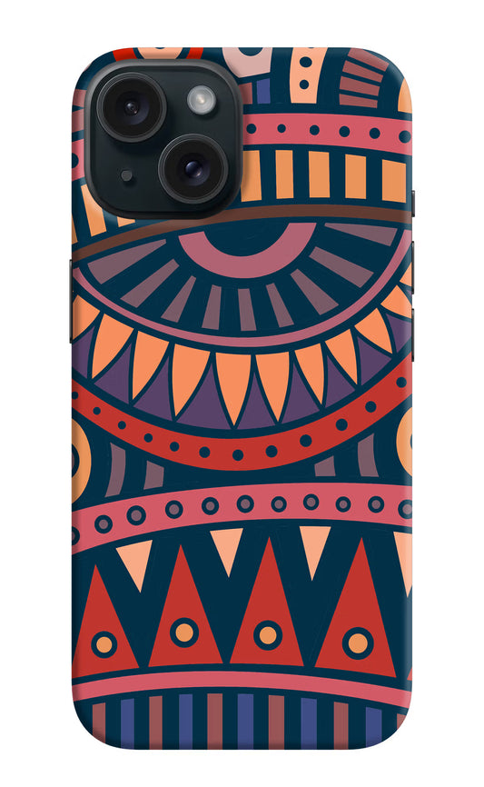 African Culture Design iPhone 15 Plus Hard Case Back Cover by Casekaro