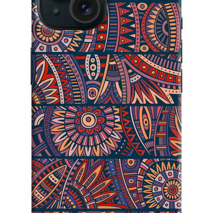 African Culture Design iPhone 15 Plus Hard Case Back Cover by Casekaro