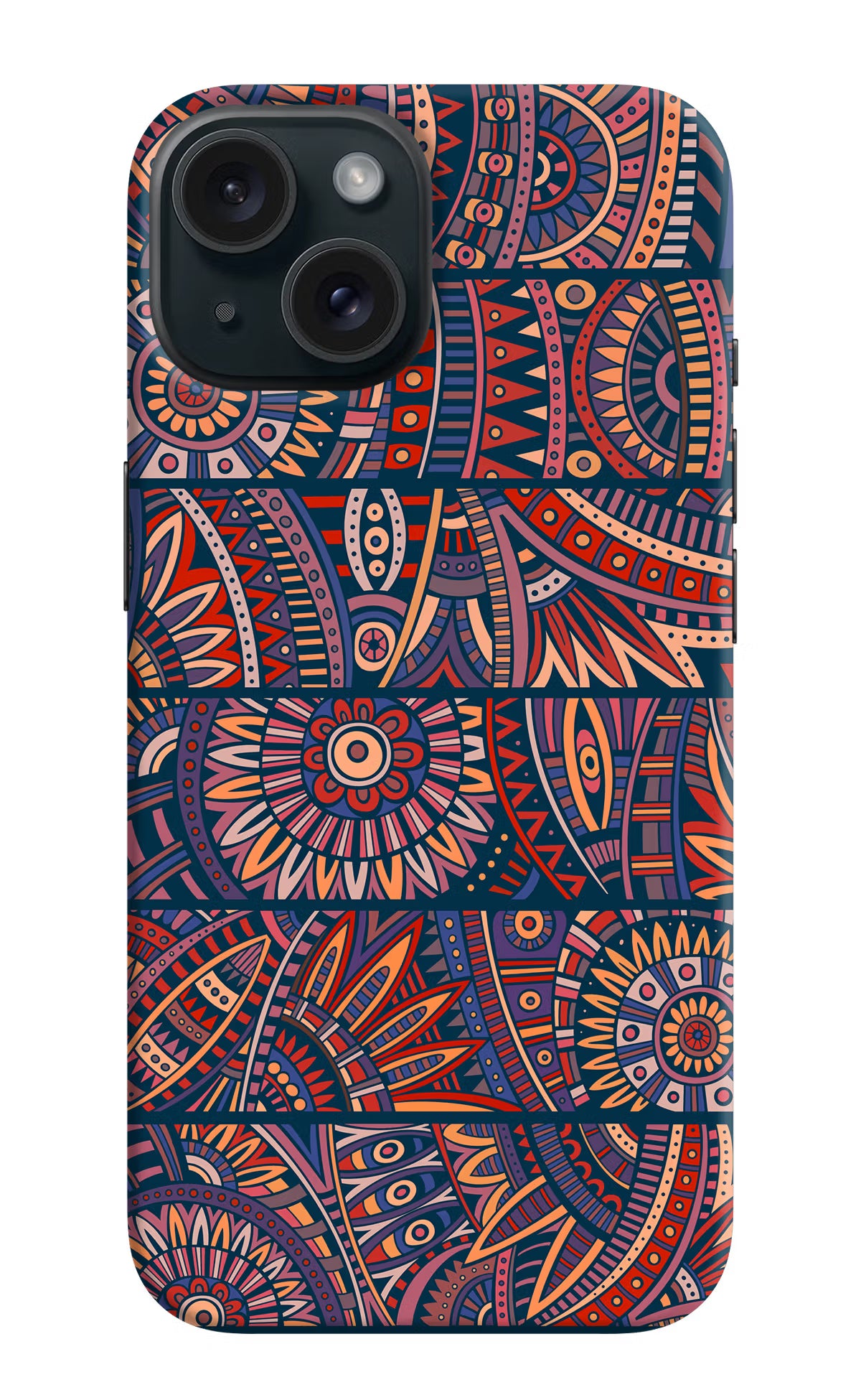 African Culture Design iPhone 15 Plus Hard Case Back Cover by Casekaro