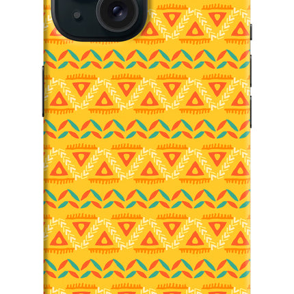 Tribal Pattern iPhone 15 Plus Hard Case Back Cover by Casekaro