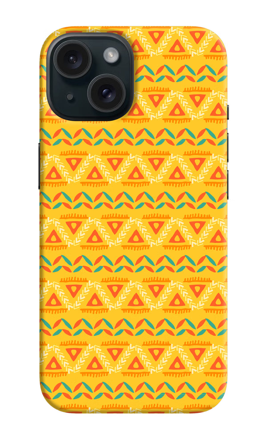 Tribal Pattern iPhone 15 Plus Back Cover, Hard case