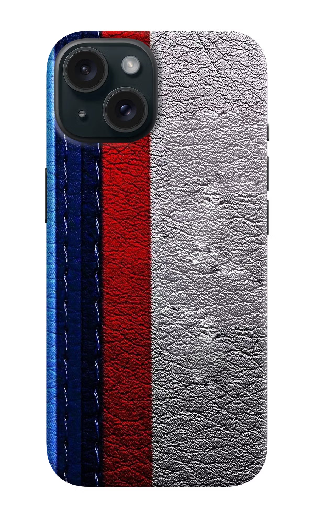 BMW Stripes iPhone 15 Plus Hard Case Back Cover by Casekaro