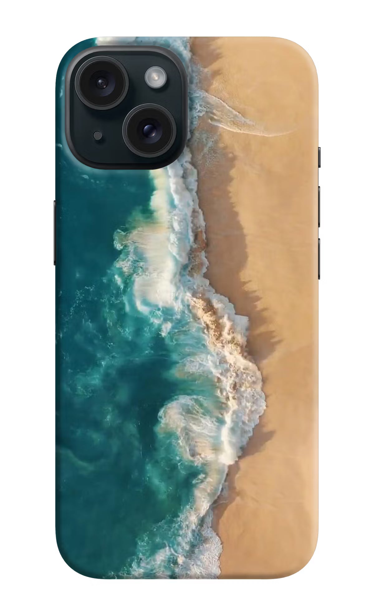 Ocean Beach iPhone 15 Plus Hard Case Back Cover by Casekaro