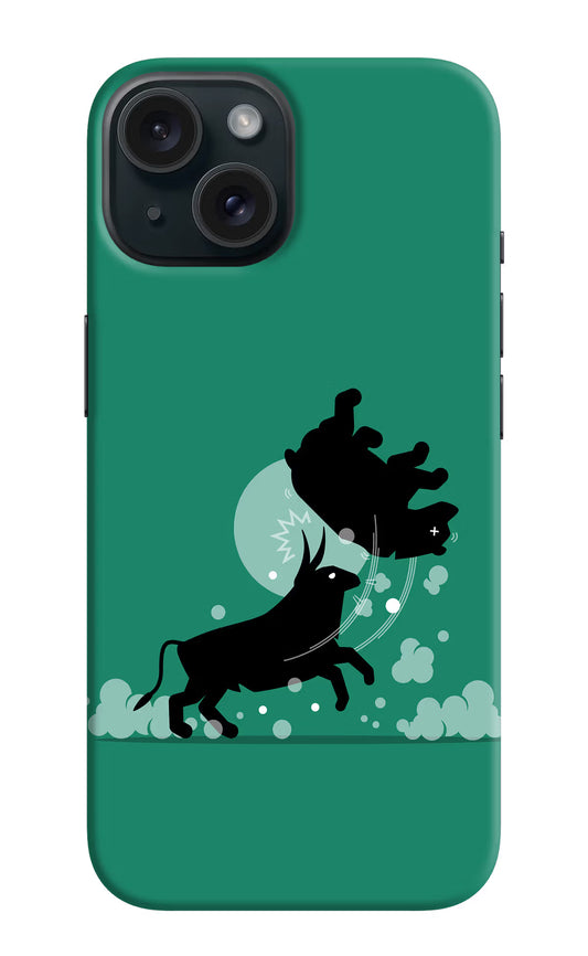 Bull Conqueror iPhone 15 Plus Hard Case Back Cover by Casekaro