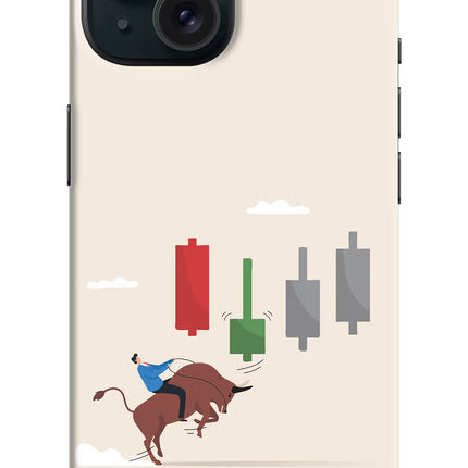 Bull Trading Momentum iPhone 15 Plus Hard Case Back Cover by Casekaro