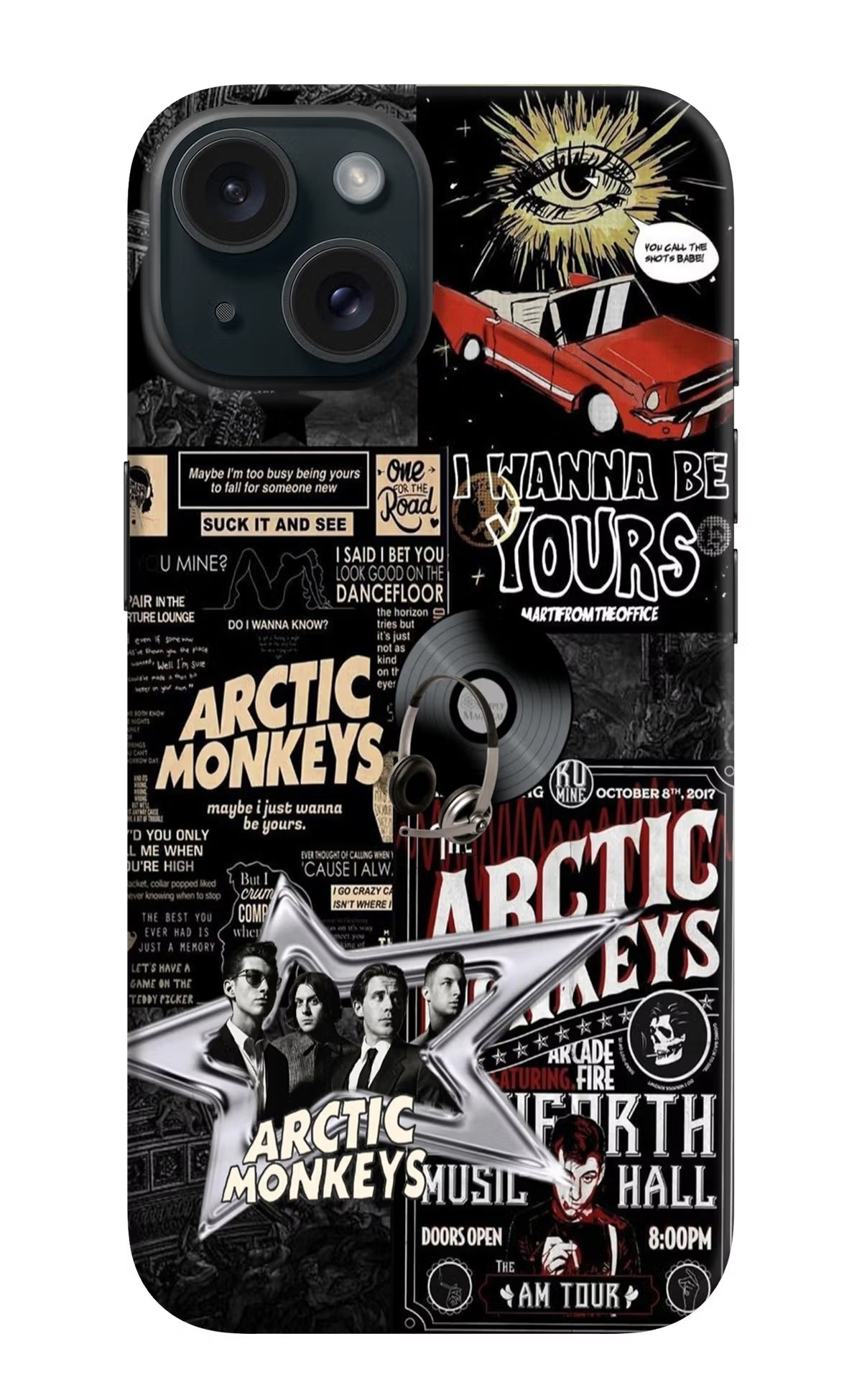 Arctic Monkeys iPhone 15 Plus Hard Case Back Cover by Casekaro