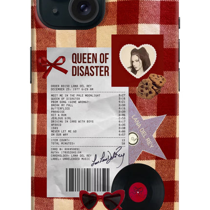 Queen of Disaster iPhone 15 Plus Hard Case Back Cover by Casekaro