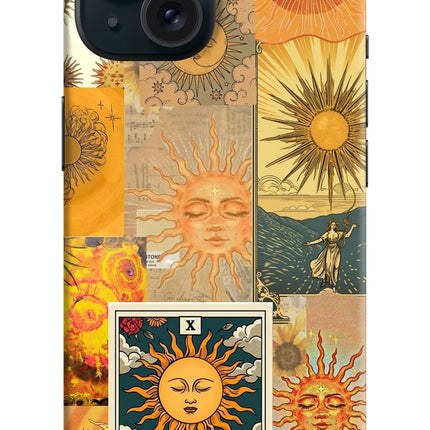 Sun iPhone 15 Plus Hard Case Back Cover by Casekaro