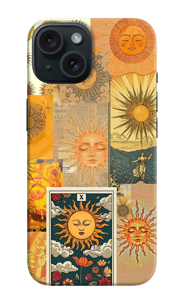 Sun iPhone 15 Plus Hard Case Back Cover by Casekaro