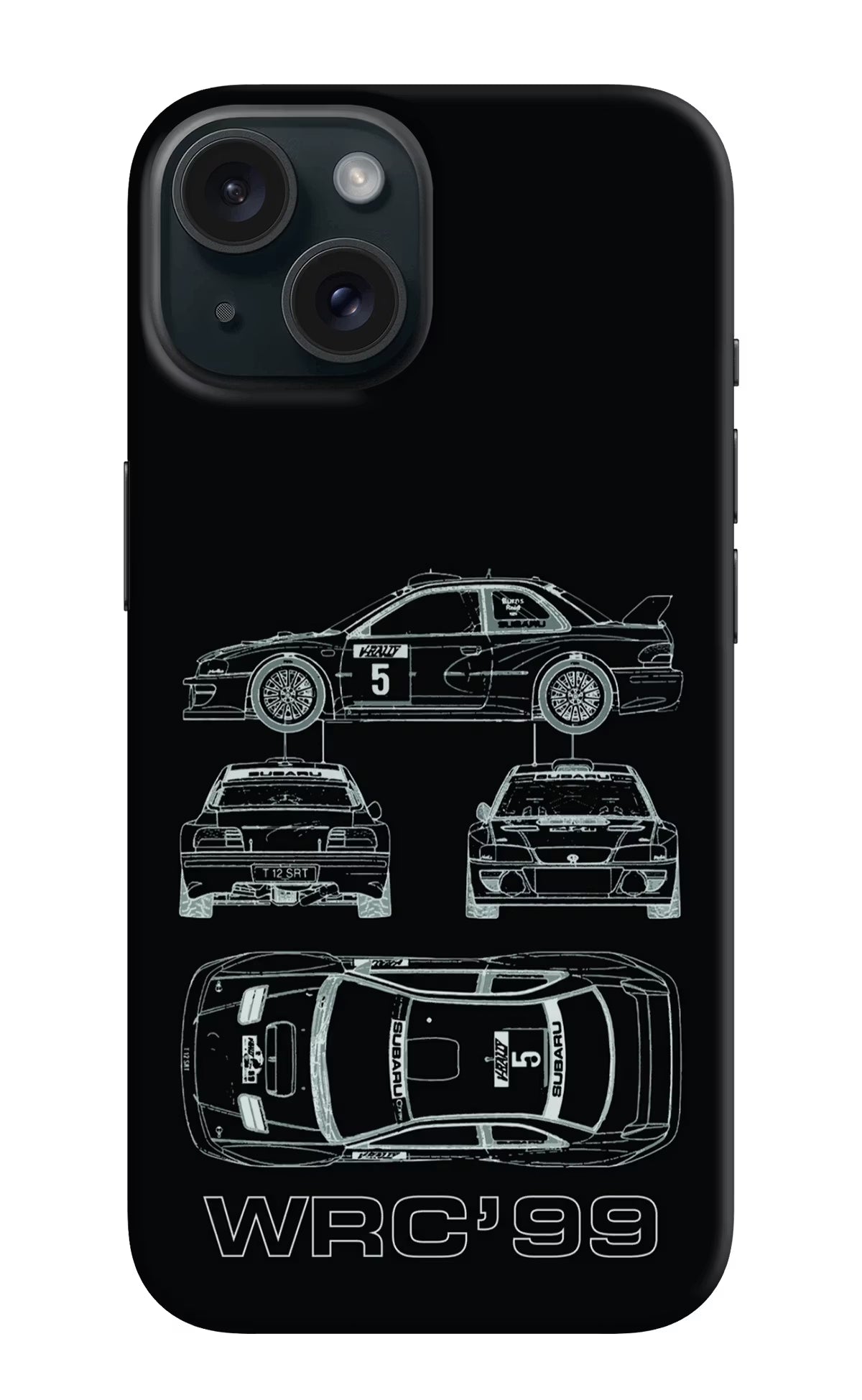 WRC'99 iPhone 15 Plus Hard Case Back Cover by Casekaro
