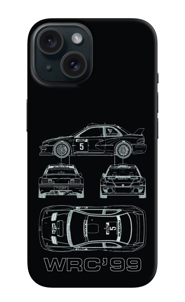 WRC'99 iPhone 15 Plus Hard Case Back Cover by Casekaro