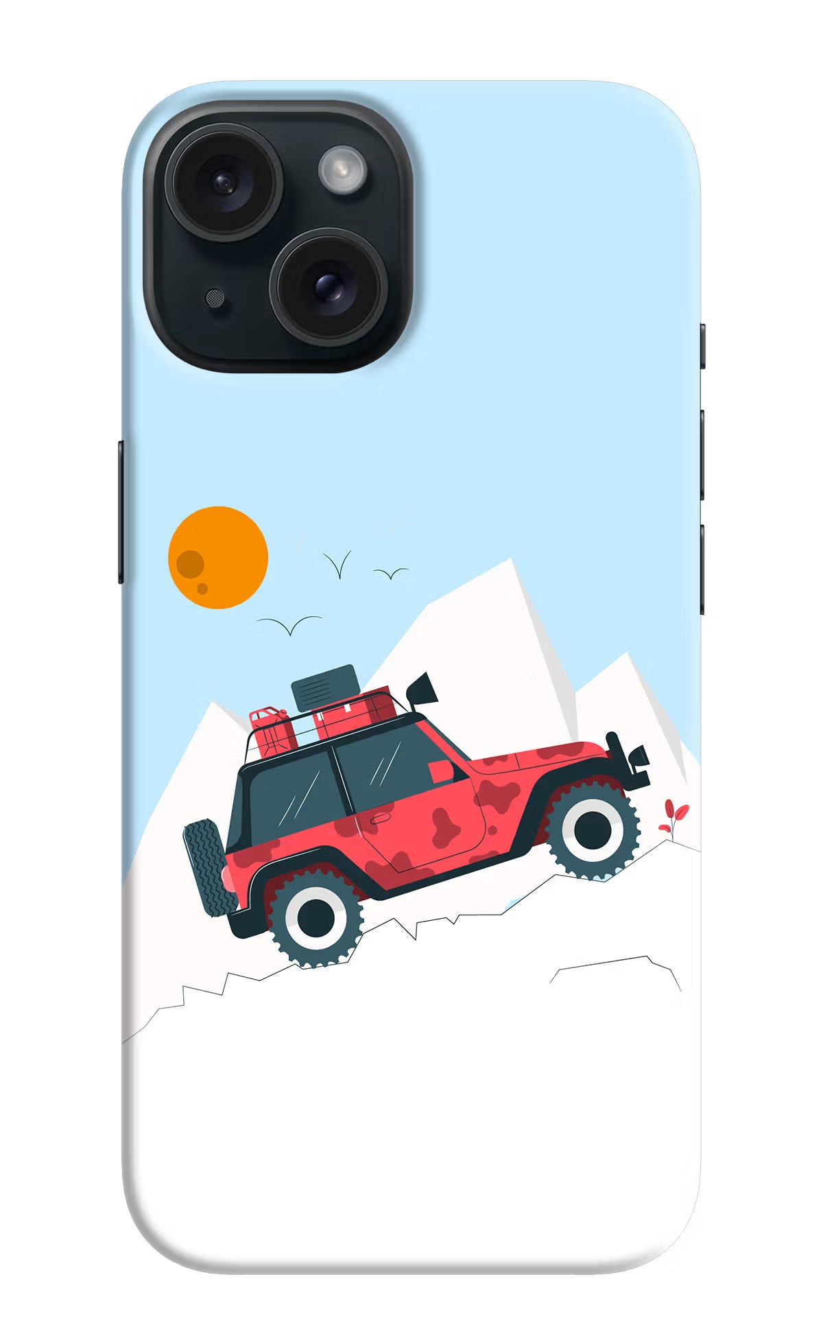 Mountain Trail Beast iPhone 15 Plus Hard Case Back Cover by Casekaro