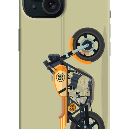 Vertical Speedster iPhone 15 Plus Hard Case Back Cover by Casekaro