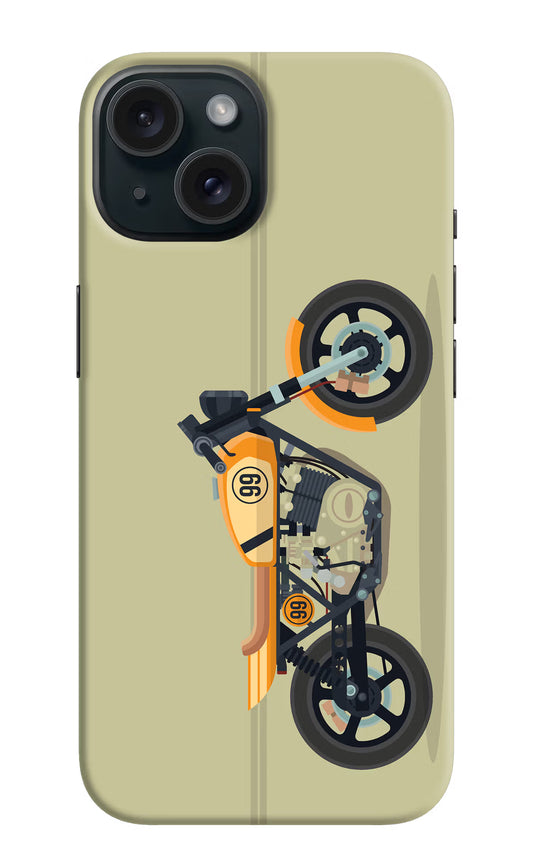 Vertical Speedster iPhone 15 Plus Hard Case Back Cover by Casekaro