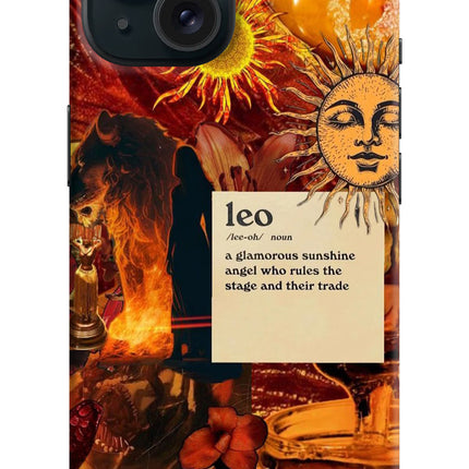 Leo Zodiac iPhone 15 Plus Hard Case Back Cover by Casekaro