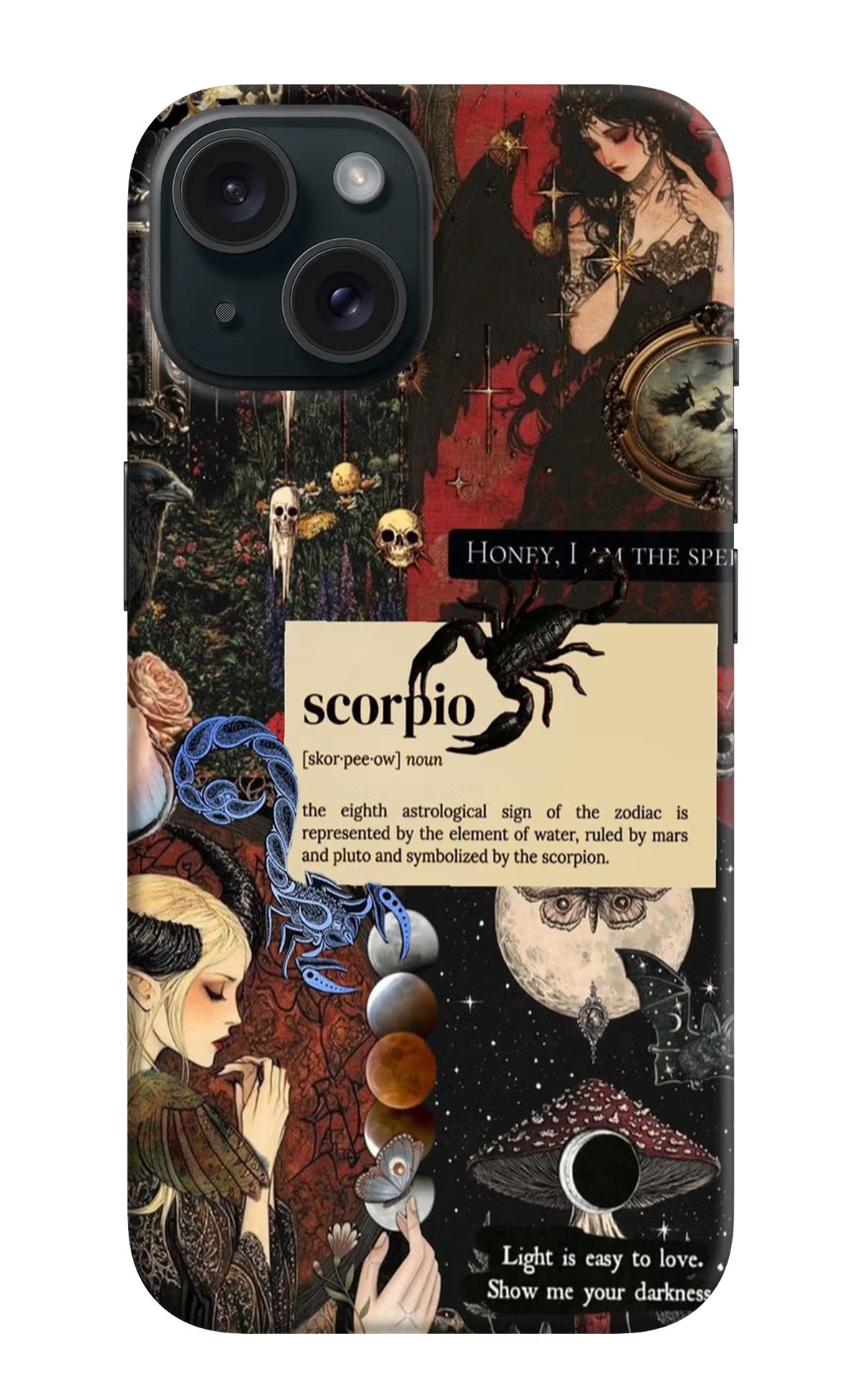 Scorpio Zodiac iPhone 15 Plus Hard Case Back Cover by Casekaro