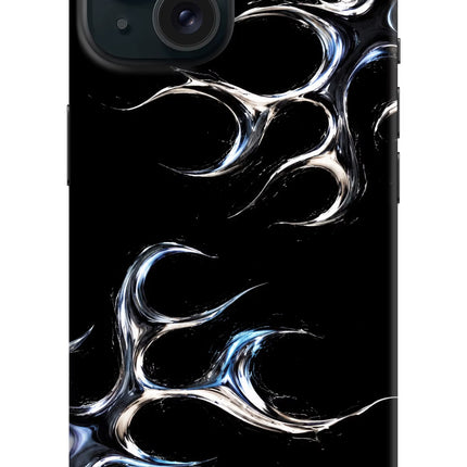 Chrome Tribal iPhone 15 Plus Hard Case Back Cover by Casekaro