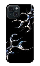 Chrome Tribal iPhone 15 Plus Hard Case Back Cover by Casekaro