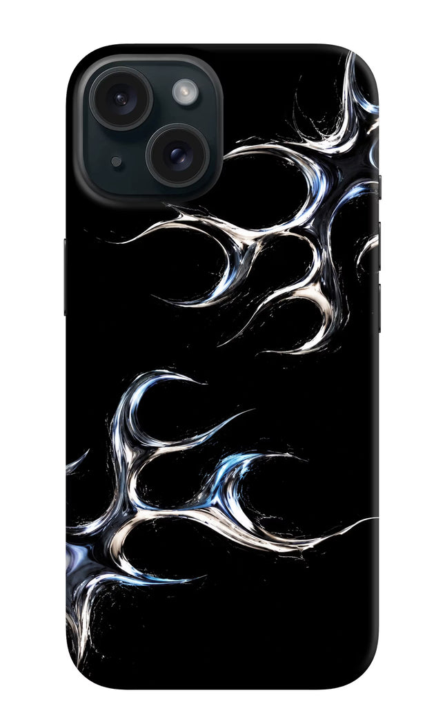 Chrome Tribal iPhone 15 Plus Hard Case Back Cover by Casekaro