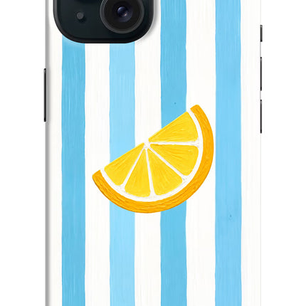 Summer Lemon iPhone 15 Plus Hard Case Back Cover by Casekaro