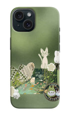 Aesthetic anime iPhone 15 Plus Hard Case Back Cover by Casekaro
