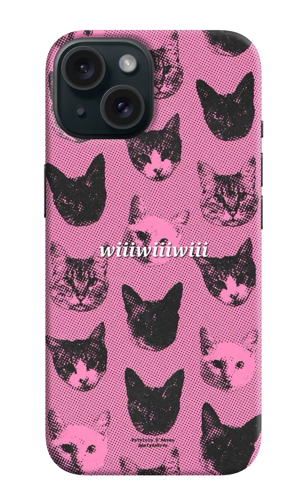 Pink Cats iPhone 15 Plus Back Cover