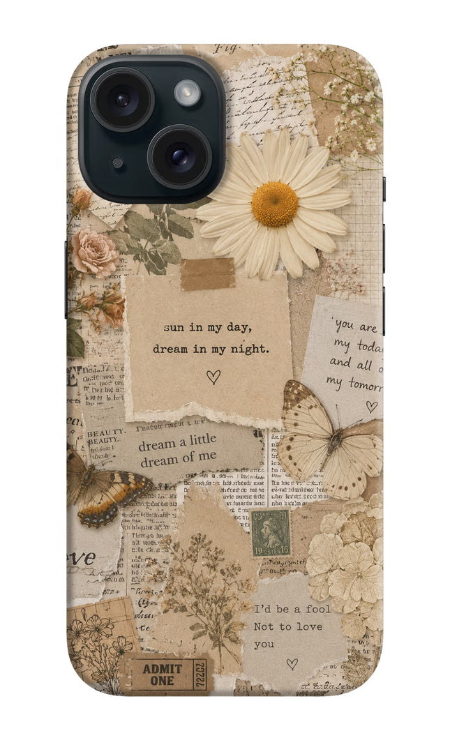 Vintage case iPhone 15 Plus Hard Case Back Cover by Casekaro