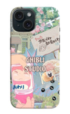 Studio Ghibli iPhone 15 Plus Hard Case Back Cover by Casekaro