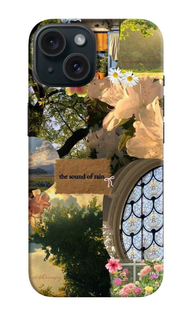 Rain iPhone 15 Plus Hard Case Back Cover by Casekaro
