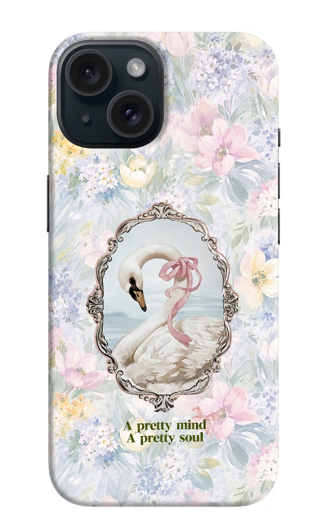 Pretty Mind Pretty Soul iPhone 15 Plus Hard Case Back Cover by Casekaro