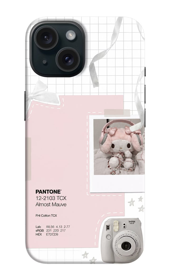Pantone Asthetic iPhone 15 Plus Hard Case Back Cover by Casekaro
