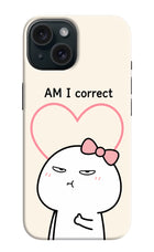 Always Right iPhone 15 Plus Hard Case Back Cover by Casekaro