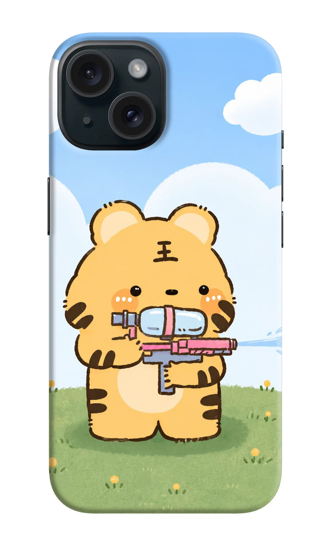 Tiger Treat iPhone 15 Plus Hard Case Back Cover by Casekaro