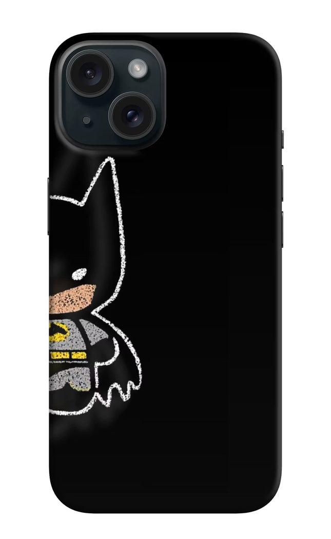 Bat Kitty iPhone 15 Plus Hard Case Back Cover by Casekaro