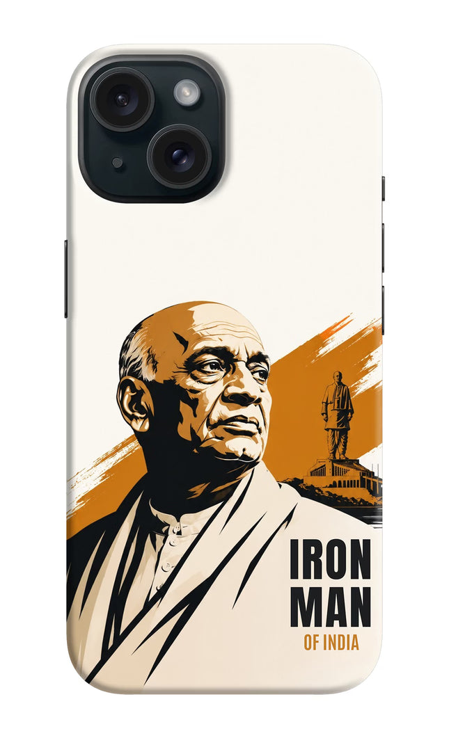 Sardar Patel Iron Will iPhone 15 Plus Hard Case Back Cover by Casekaro