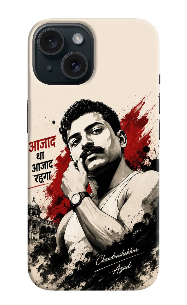 Chandrashekhar Azad Fearless iPhone 15 Plus Hard Case Back Cover by Casekaro