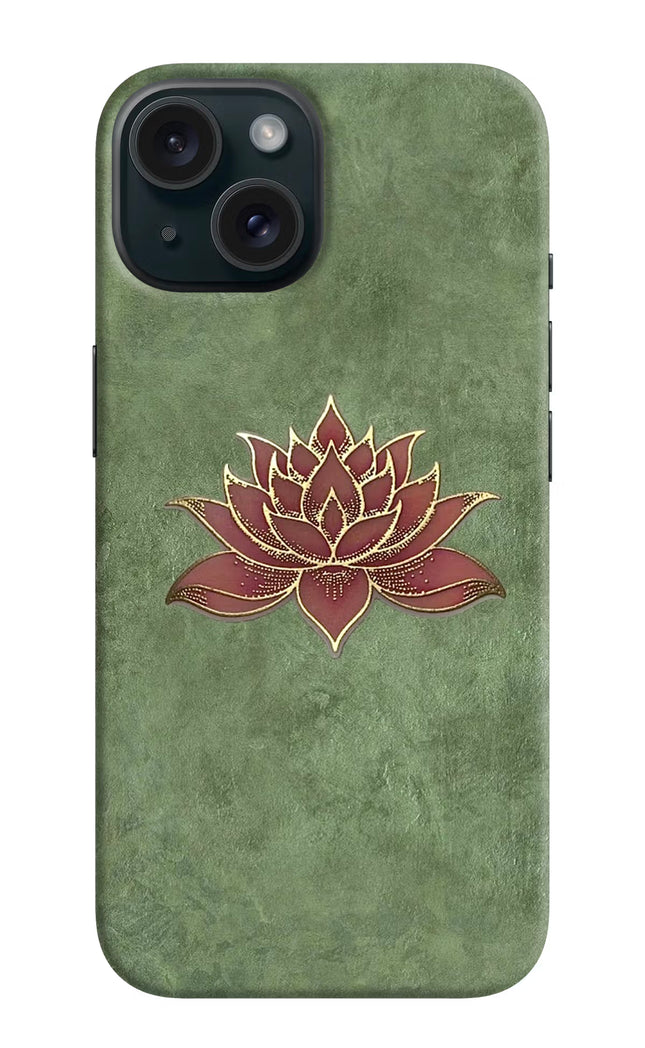 Lotus Grace iPhone 15 Plus Hard Case Back Cover by Casekaro