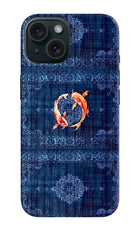 Koi Blue iPhone 15 Plus Back Cover