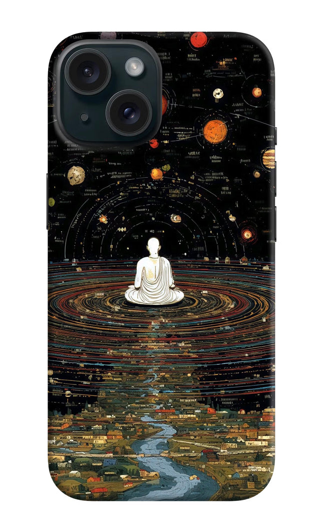 Space Monk iPhone 15 Plus Hard Case Back Cover by Casekaro