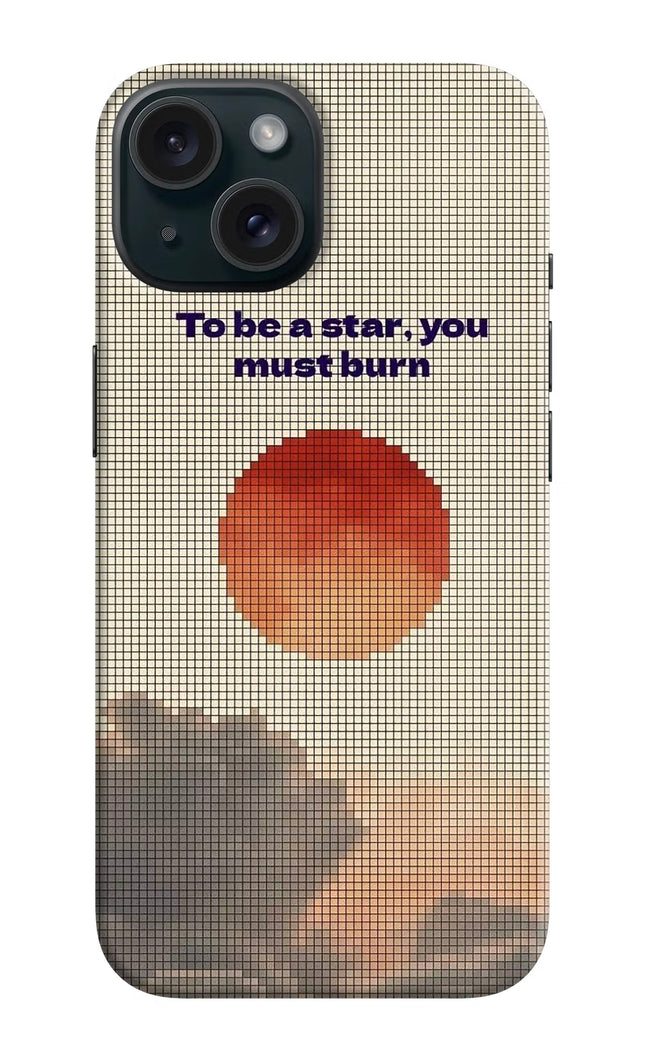 Pixel Sun iPhone 15 Plus Hard Case Back Cover by Casekaro