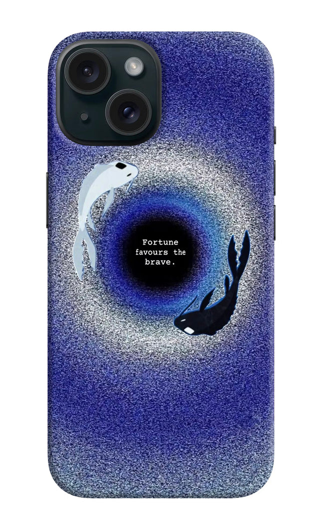 Dark Koi iPhone 15 Plus Hard Case Back Cover by Casekaro