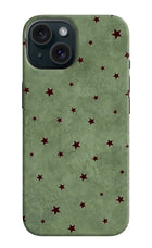 Green Stars iPhone 15 Plus Back Cover