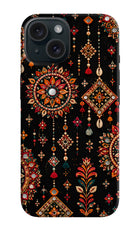 Boho Noir iPhone 15 Plus Hard Case Back Cover by Casekaro