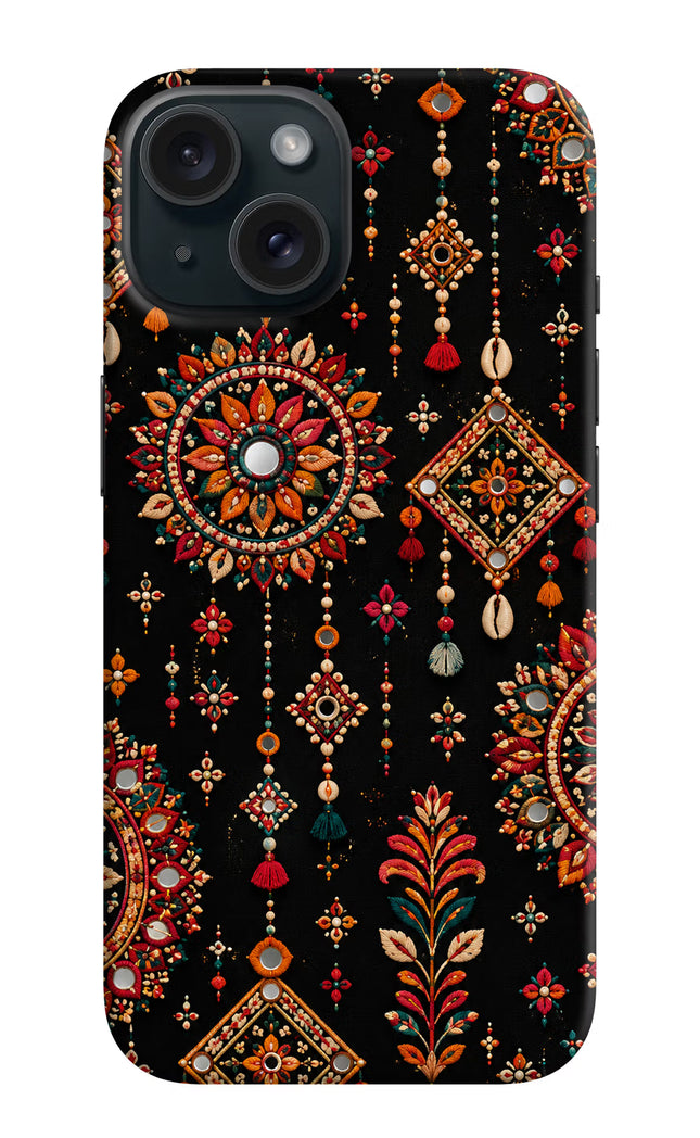 Boho Noir iPhone 15 Plus Hard Case Back Cover by Casekaro