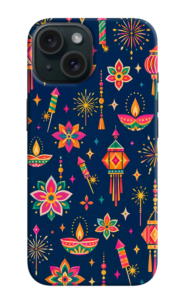 Festive Pop iPhone 15 Plus Hard Case Back Cover by Casekaro