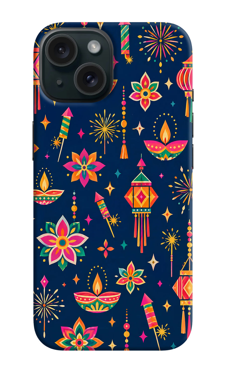 Festive Pop iPhone 15 Plus Back Cover, Hard case