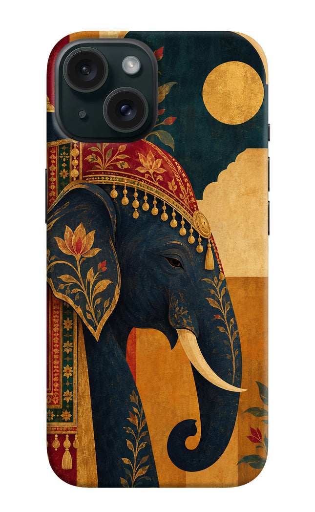 Royal Elephant iPhone 15 Plus Hard Case Back Cover by Casekaro